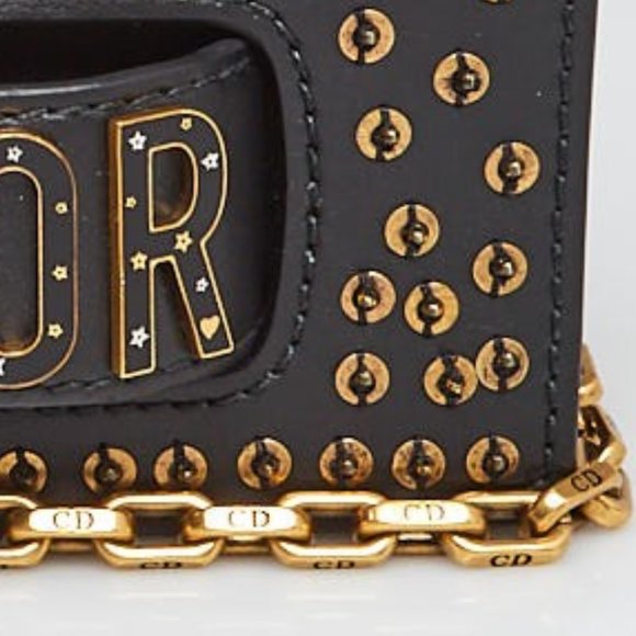 DIOR Leather Studded J'Adior Crossbody Bag / Clutch - Picture 6 of 9